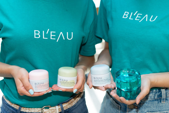 Bl'eau Glacial Oceanic Clay face masks and Glacial Oceanic Mineral water skincare products Trade your mask Vancouver event recap